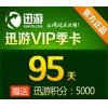 迅游网游加速器/迅游VIP95天卡（包季）迅游活动页面充值